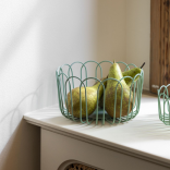 Krepšys metalinis FLORES GREEN 19x10 cm