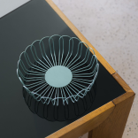 Krepšys metalinis FLORES GREEN 26,5x7,5 cm