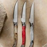 Peilis griliui Laguiole Marble White