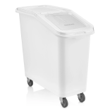 Dėžė maistui, plastikinė su dangčiu, ant ratukų 82 l