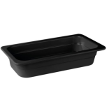 Indas plastikinis, juodas GN1/3x100 mm