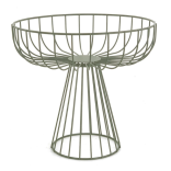 Krepšys metalinis, žalsvas 30x28 cm