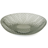 Krepšys metalinis, žalsvas 27x9 cm