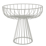 Krepšys metalinis, kreminis 30x28 cm
