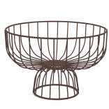 Krepšys metalinis, rudas 28x18 cm
