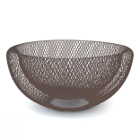 Krepšys metalinis, rudas 30x15 cm