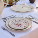 Lėkštė VILA White Red 17 cm