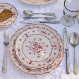 Lėkštė VILA White Red 17 cm