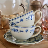 Puodelis VILA Beige Blue 260 ml