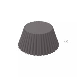 Formelės keksiukams ø6,8 h 3,2 cm (6 vnt.)