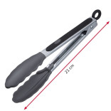 Žnyplės serviravimui, silikoninės, CLASSIC SILICONE MINI, 21 cm