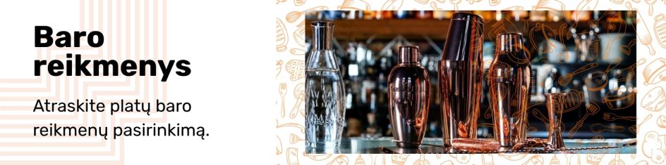  Baro reikmenys